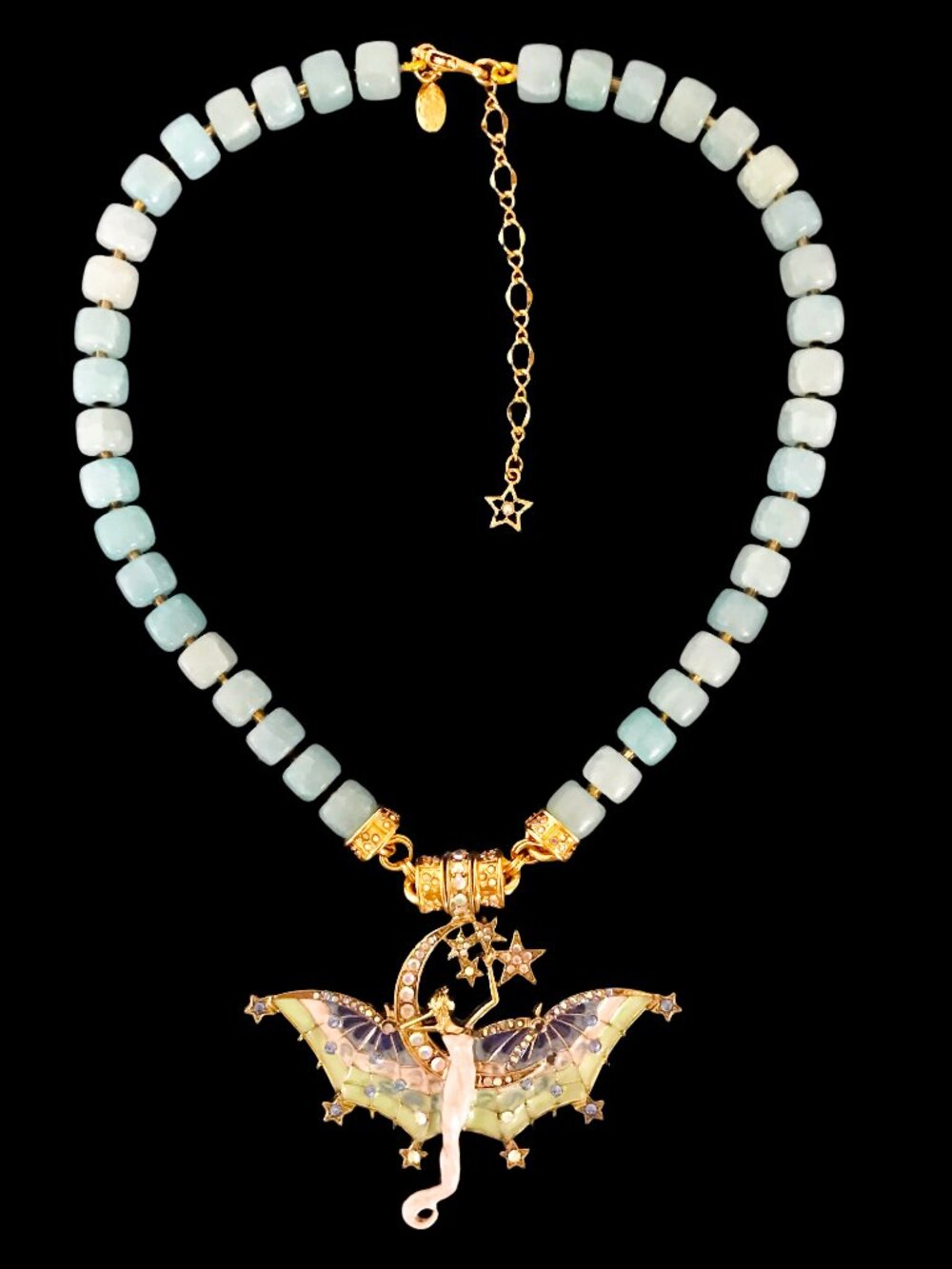 Kirks Folly Fairy Goddess Moon & Stars Magnetic Enhancer Necklace